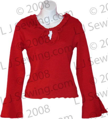 CS9593 Ruffle V- Neck CS9593 Ruffle V- Neck